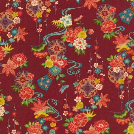 Water Red Quilting Cotton | Fabric