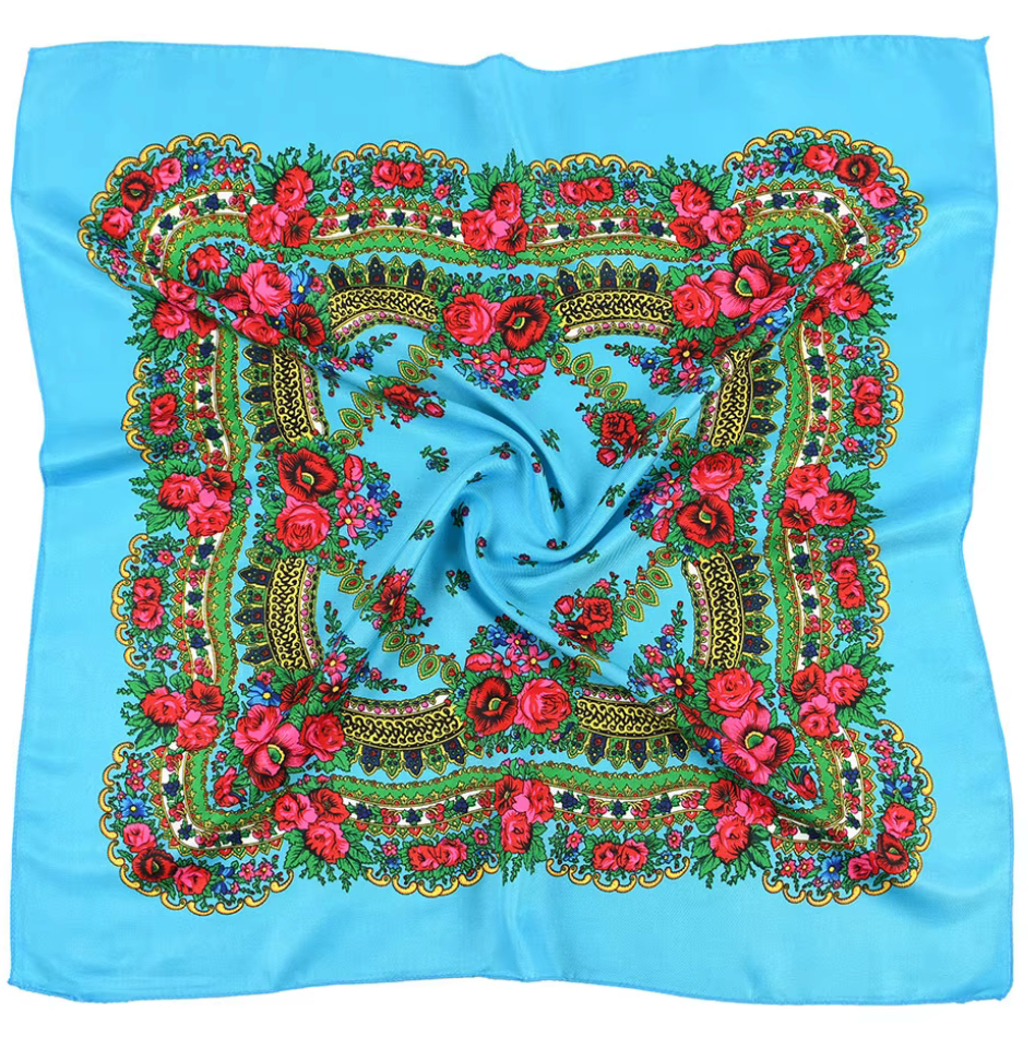 Floral Scarves 5 30"x30"
