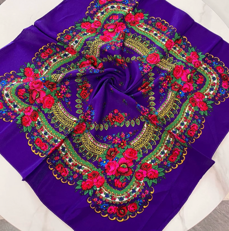 Floral Scarves 5 30"x30"
