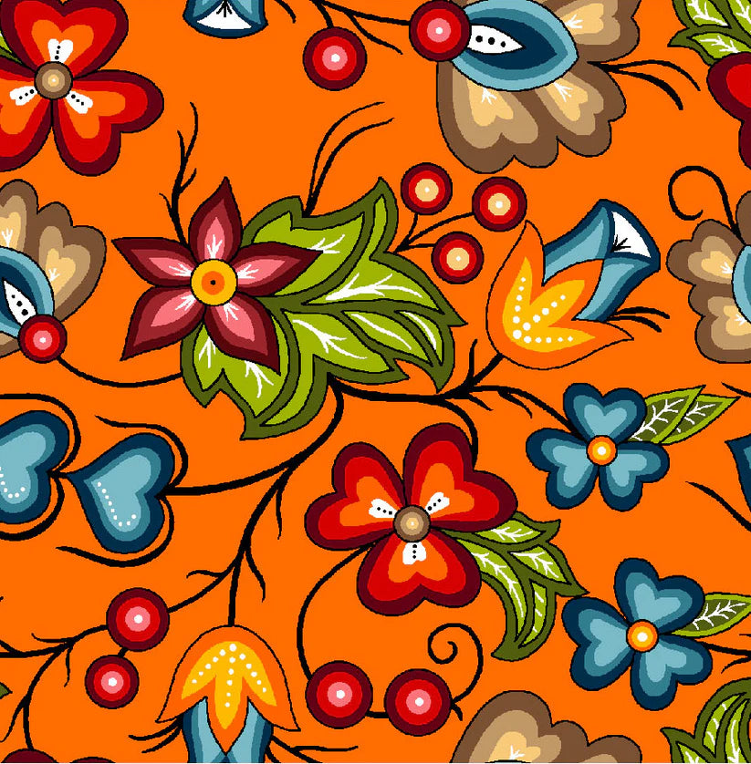 SG Native Floral Orange