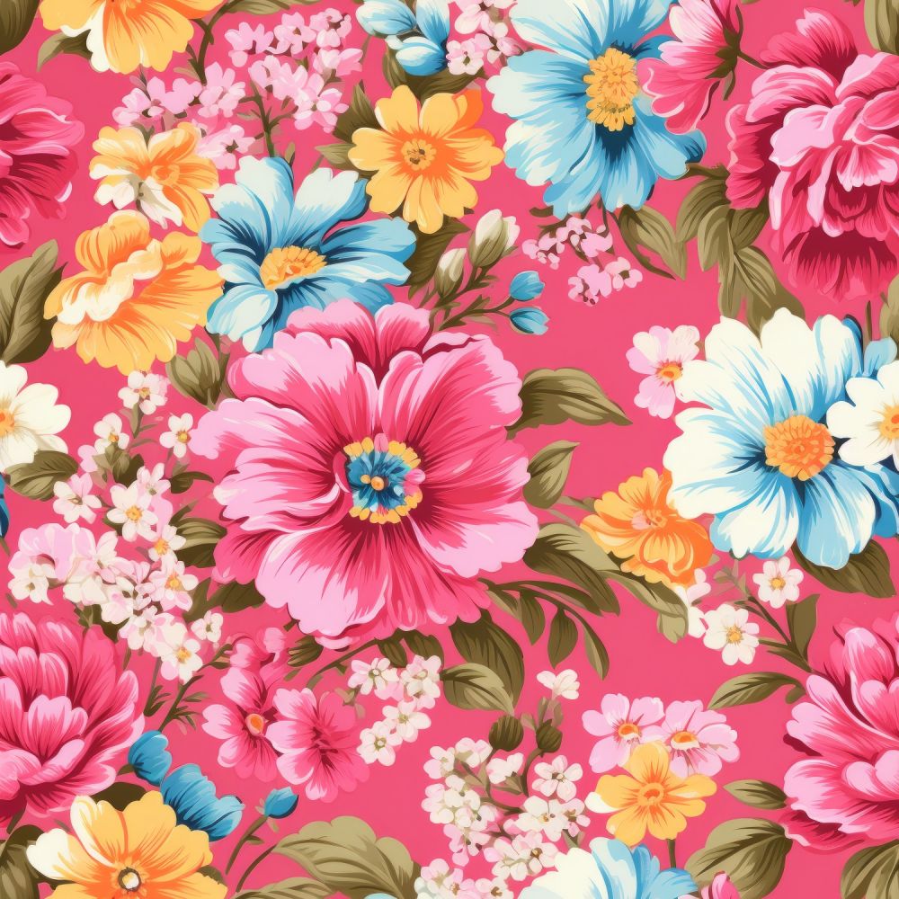 Vintage Florals Hibiscus | Fabric