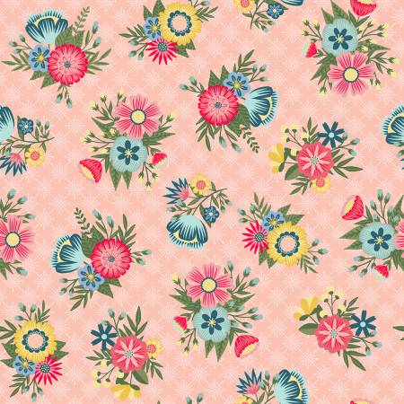 Pink Lattice Floral