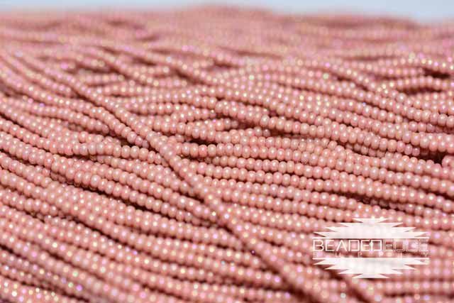 LIMITED 8/0 Czech Seed Bead, Opaque Cheyenne Pink AB – Garden of Beadin