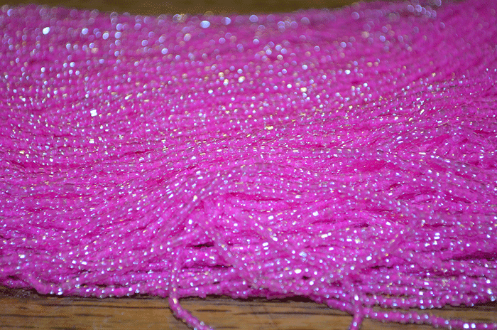9/0 Crystal Lined Hot Pink | 3 Cut
