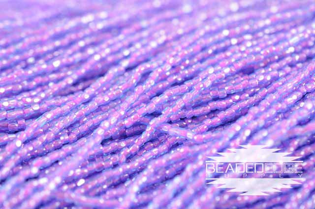 9/0 Aqua Pink Lined "Lavender" | 3 Cut