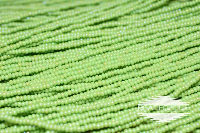 11/0 OP Lime Green AB | Seed Beads