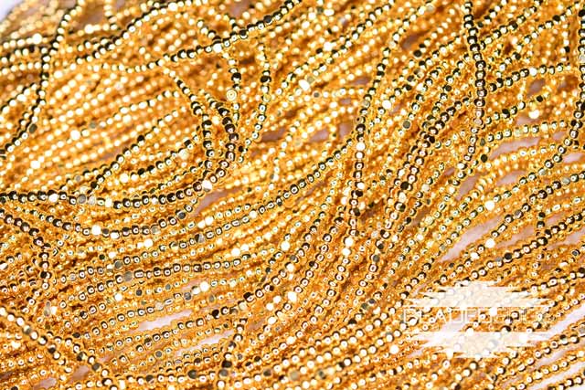 12/0 24k Gold Plated Beads  3 Cut – Beaded Edge Supply