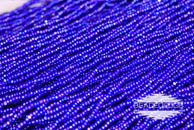 13/0 OP Royal Blue AB | Charlotte Cut