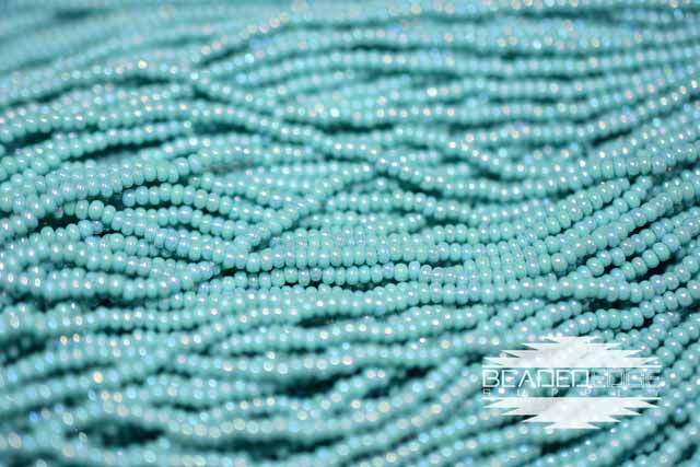 11/0 OP Green Turquoise AB | Seed Beads