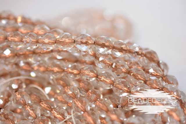 Copperlined Crystal | Fire Polish 8mm