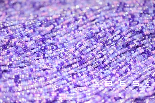 11/0 Purple Parasols Mix  | Seed Beads