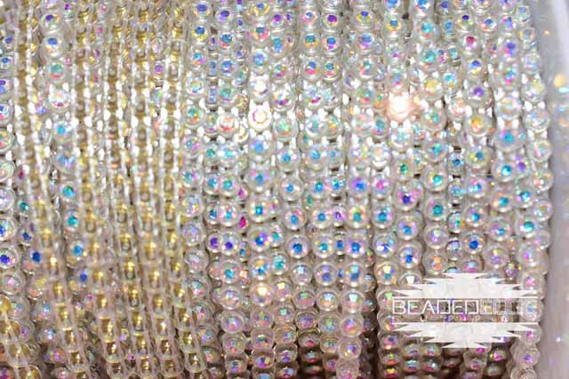 SS8 Glass AB Rhinestone Banding Yard