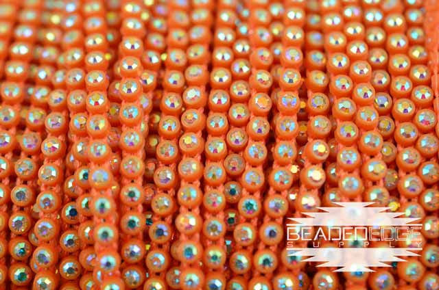 SS8 Orange AB | Rhinestone Banding Yard