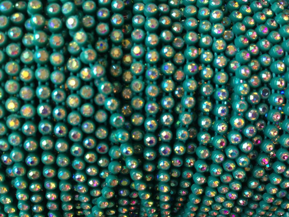 SS8 Turquoise Green | Rhinestone Banding Yard