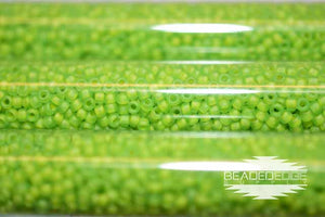 11/0 Frosted TR Lime Green F374i JSB