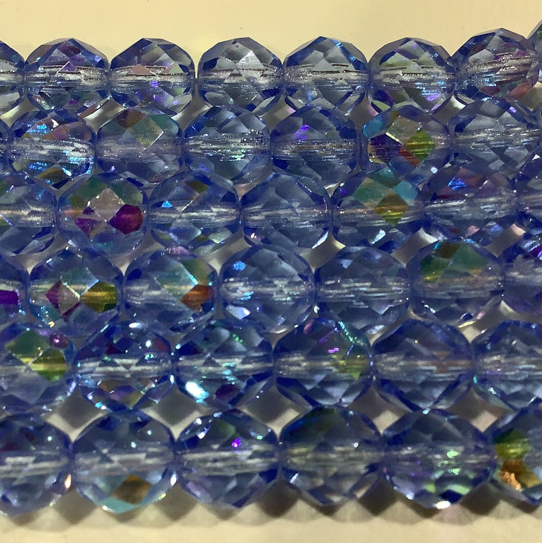 TR AB Light Sapphire Fire Polish 8mm
