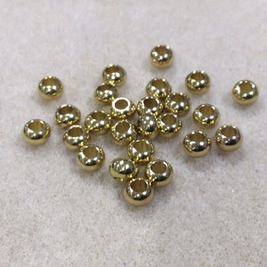 6mm Mini French Brass Metal Bead