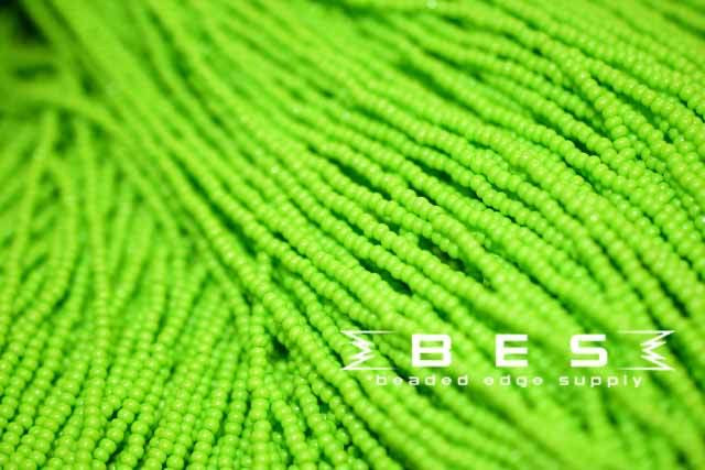 11/0 OP Intense Lime Green | Czech Seed